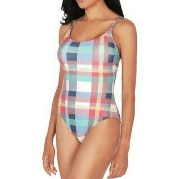 Sperry Multi-Color Checker One Piece Swimsuit - Picture 2 of 3